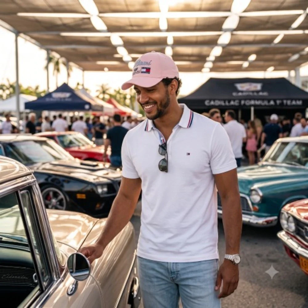 Tommy Hilfiger Cadillac Formula 1 Team Miami Cap Pink Hat Adult OS Unisex